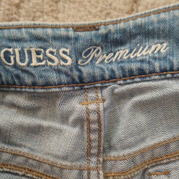 VINTAGE Y2K Guess Premium Daredevil low-rise bootcut jeans size 27 - Picture 6 of 16